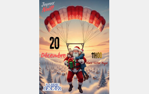 Un père noël à Scaër le 20 décembre .