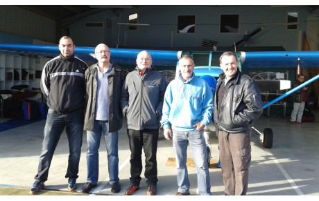 Equipe technique  de l'école de Parachutisme de Bretagne Atlantique